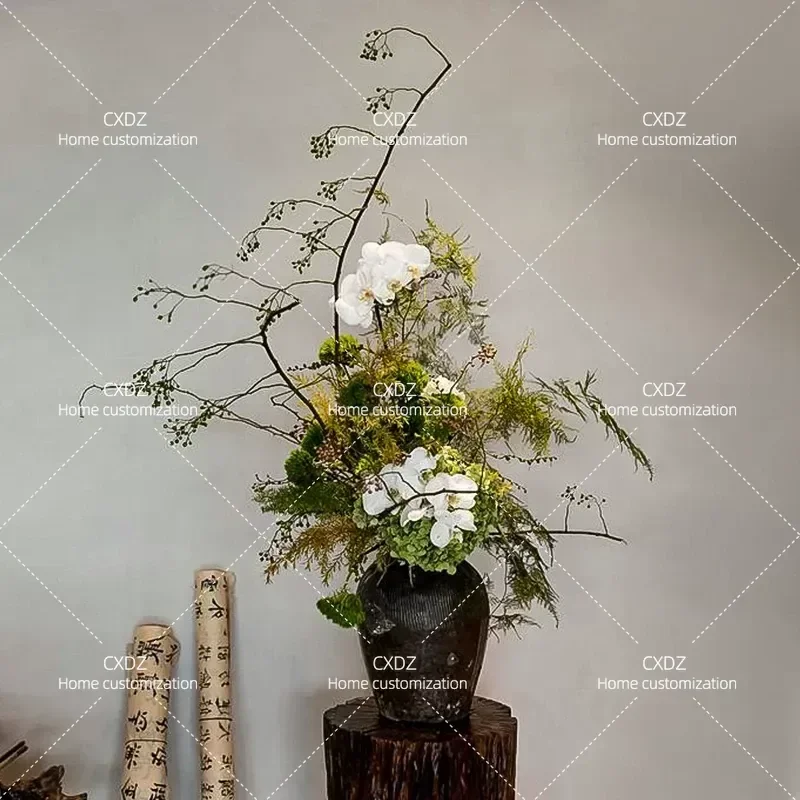 Artificial Bonsai Tree Fake Green Plant Simulation Flower Arrangement Desktop Decor for Home Office Hotel Sales Center