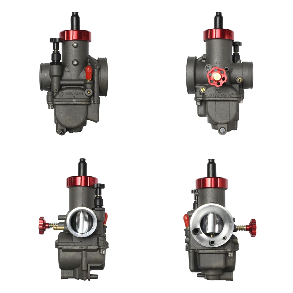 Carburetor PE28 For Jets Manual/Pull Wire Choke 100-250cc 2/4T NSR PRO/150/SP DIO GY6 CR80/85 KX80/100/125 KSR110 16100-KW6-680 - view 6