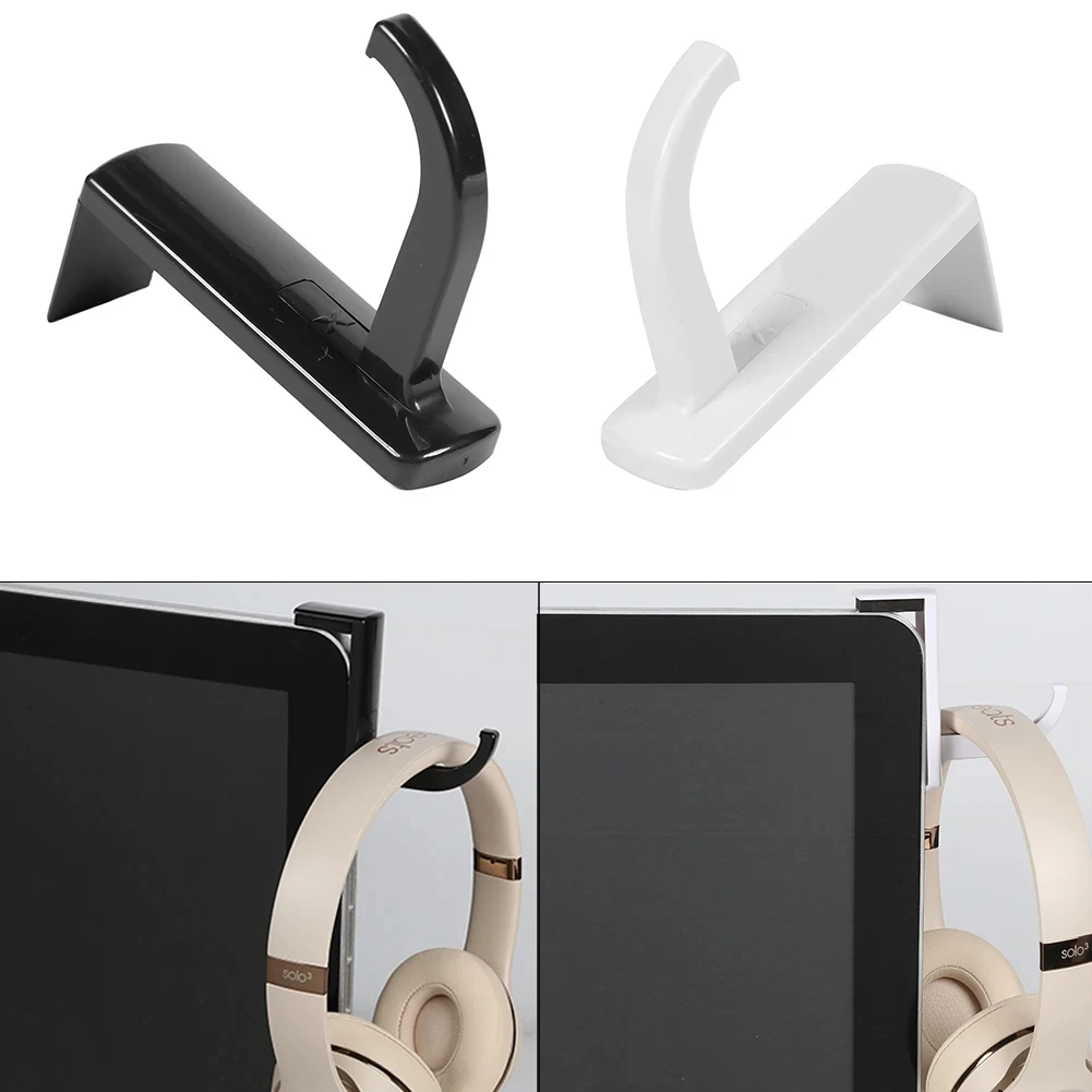 1-2pcs Headphone Holder Hanger Wall PC Monitor Stand Durable Headphone Accessory Headset Hanging Hook Universal Monitor Bracket