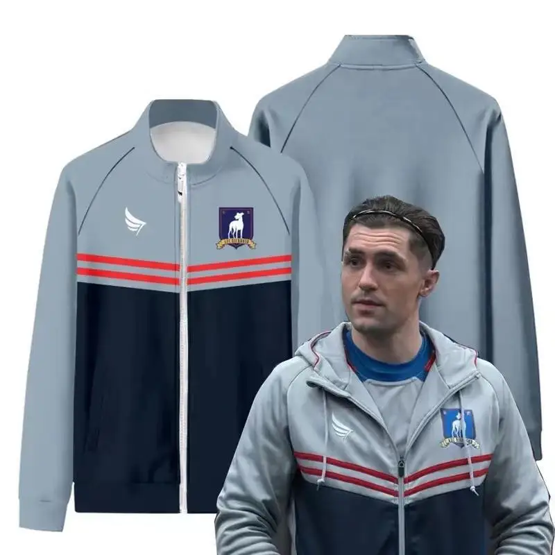 جديد 2025 2024 تيد ولاسو تأثيري الرجال ثلاثية الأبعاد البيسبول سترة النساء سستة الشتاء عاطفي AFC ريتشموند لكرة القدم جيرسي Tra QEQ12