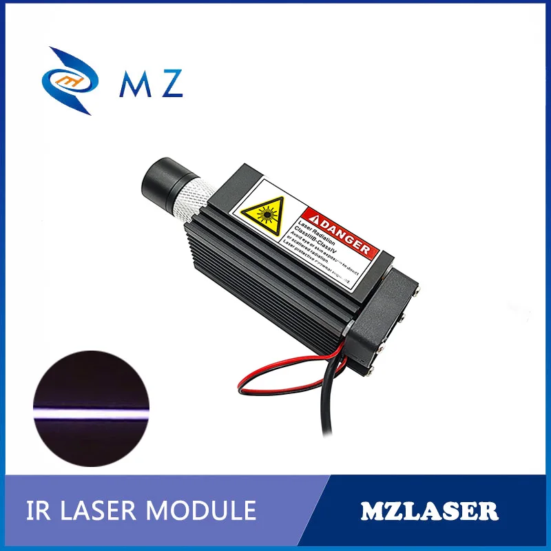 Imagem -03 - Infrared Line Laser Modelo com Ventilador de Refrigeração Focagem Ajustável 808nm 1000mw 1w 12v Adaptador de Alimentação Industrial Grade ir