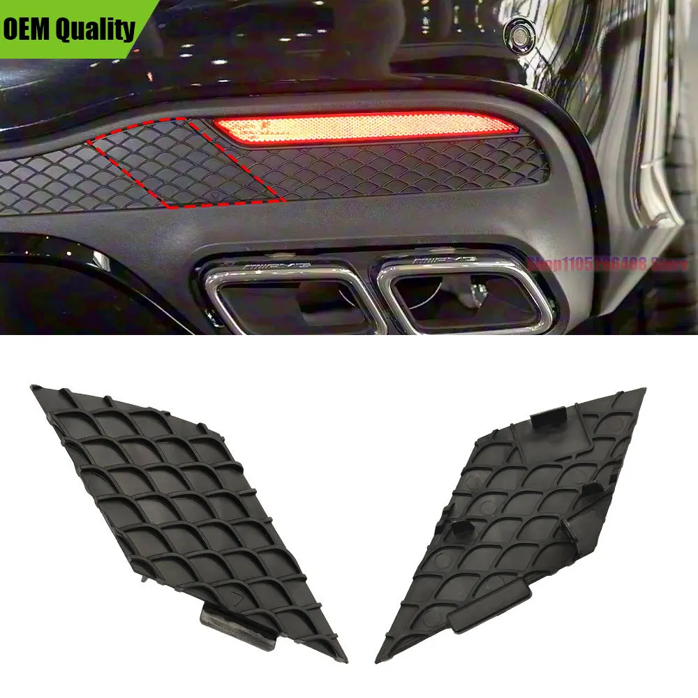 Car Rear Bumper Tow Hook Cover Caps Accessory For Benz GLE GLS Class AMG GLE43 GLS63 AMG 1668859222 For Mercedes W166 W292 AMG