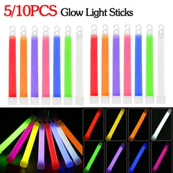 6 Inch Survival Kit Military Glow Light Sticks Walking Camping SOS Gear Outdoor Military Equipment Concert Party Light Stick