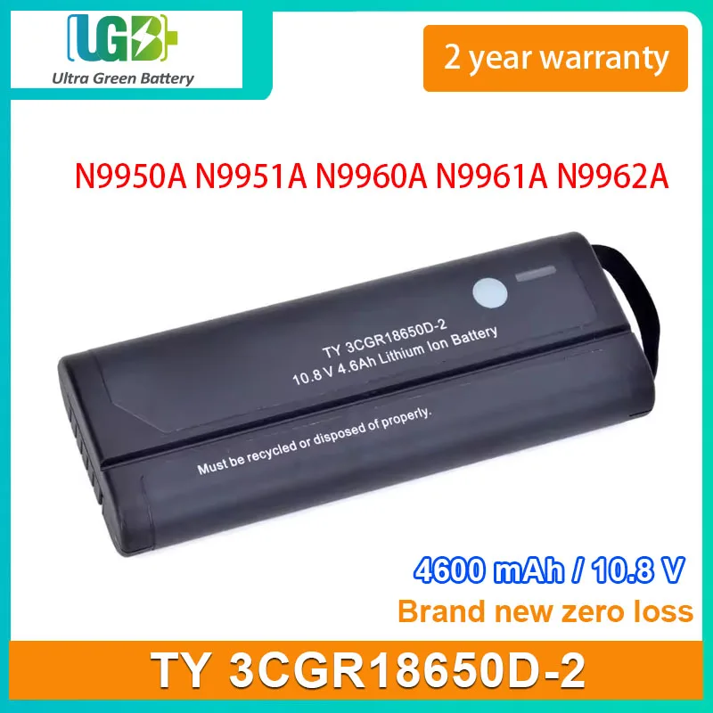 UGB New TY 3CGR18650D-2 Battery For Agilent N9950A N9951A N9960A N9961A N9962A Spectrum analyzer battery 4600mAh 10.8V