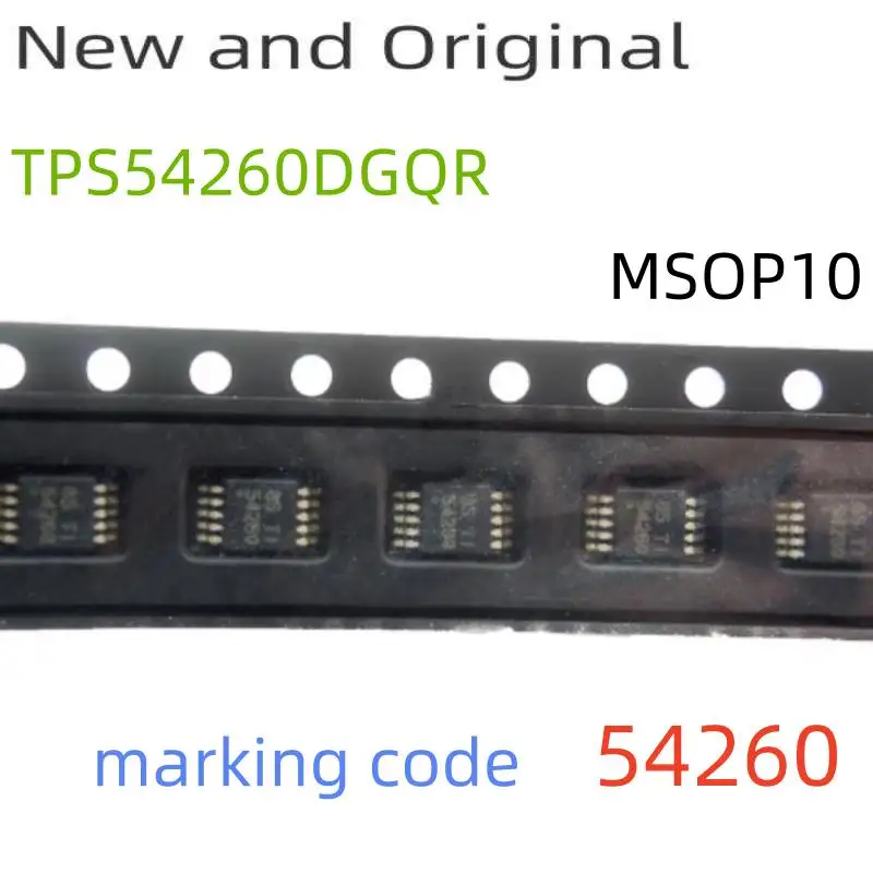 

Tps54260Dgqr Msop10 3.5V to 60V Input 2.5A Step down Converter with Eco-Mode Marking Code 54260
