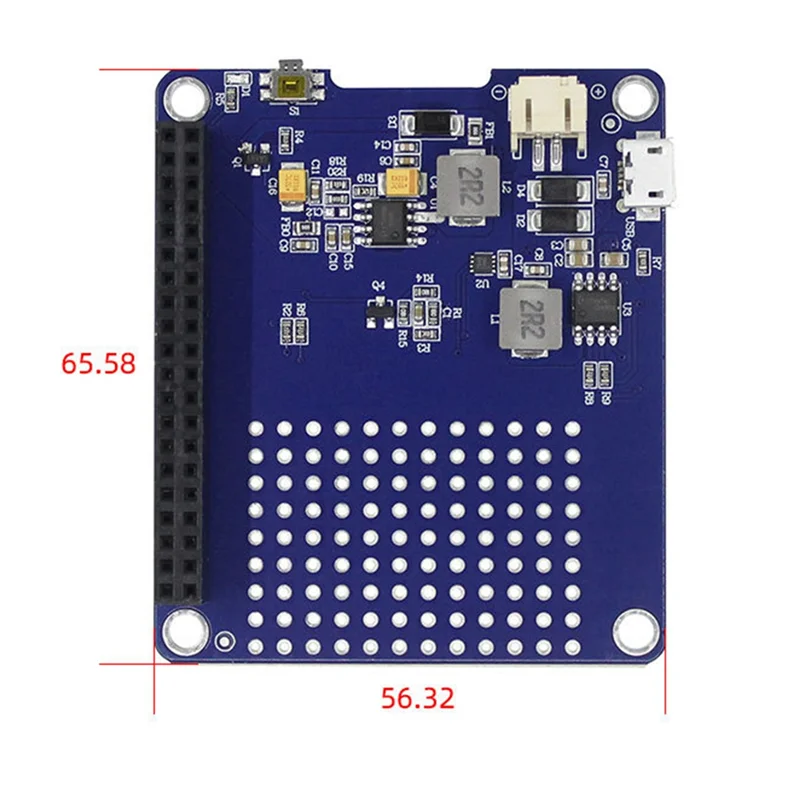 Nieuwe-UPS HOED Voor Raspberry Pi 4B 3B + 3B 2B 3A + A + UPS HOED Lithiumbatterij Voedingsmodule