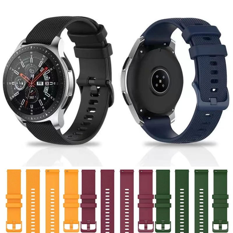 Silicone strap For Samsung Galaxy watch 3 4 5 Huawei watch GT 2/3 Pro Smart Sports Watch Replacement Wristband For Amazfit GTR