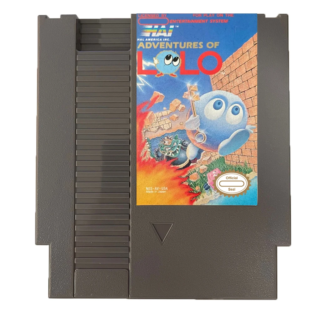 خرطوشة ألعاب Adventures of Lolo 1 - 8 BIT NES لـ NES Game Cosnole