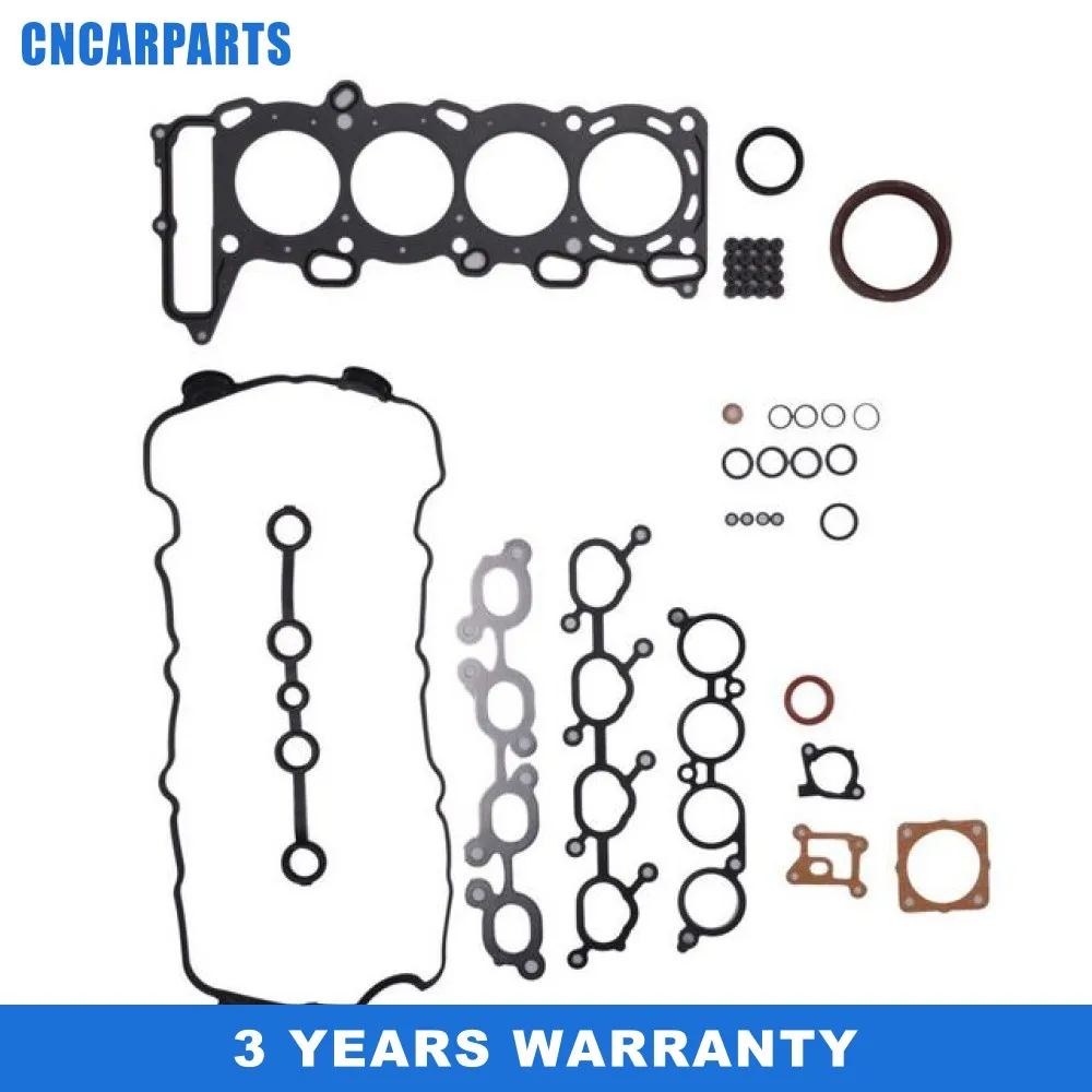 

Полный комплект прокладок подходит для Nissan Bluebird 2.0L DOHC 16V SERENA (C23M) 2.0 16V PRIMERA Break (W10) 2.0 10101-78E27 VRS SR20DE