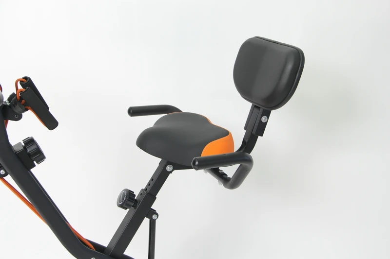 Venta al por mayor OEM gimnasio bicicleta estacionaria ejercicio plegable magnético X bicicleta 2,5 kg volante Cardio entrenamiento Fitness bicicleta para interior