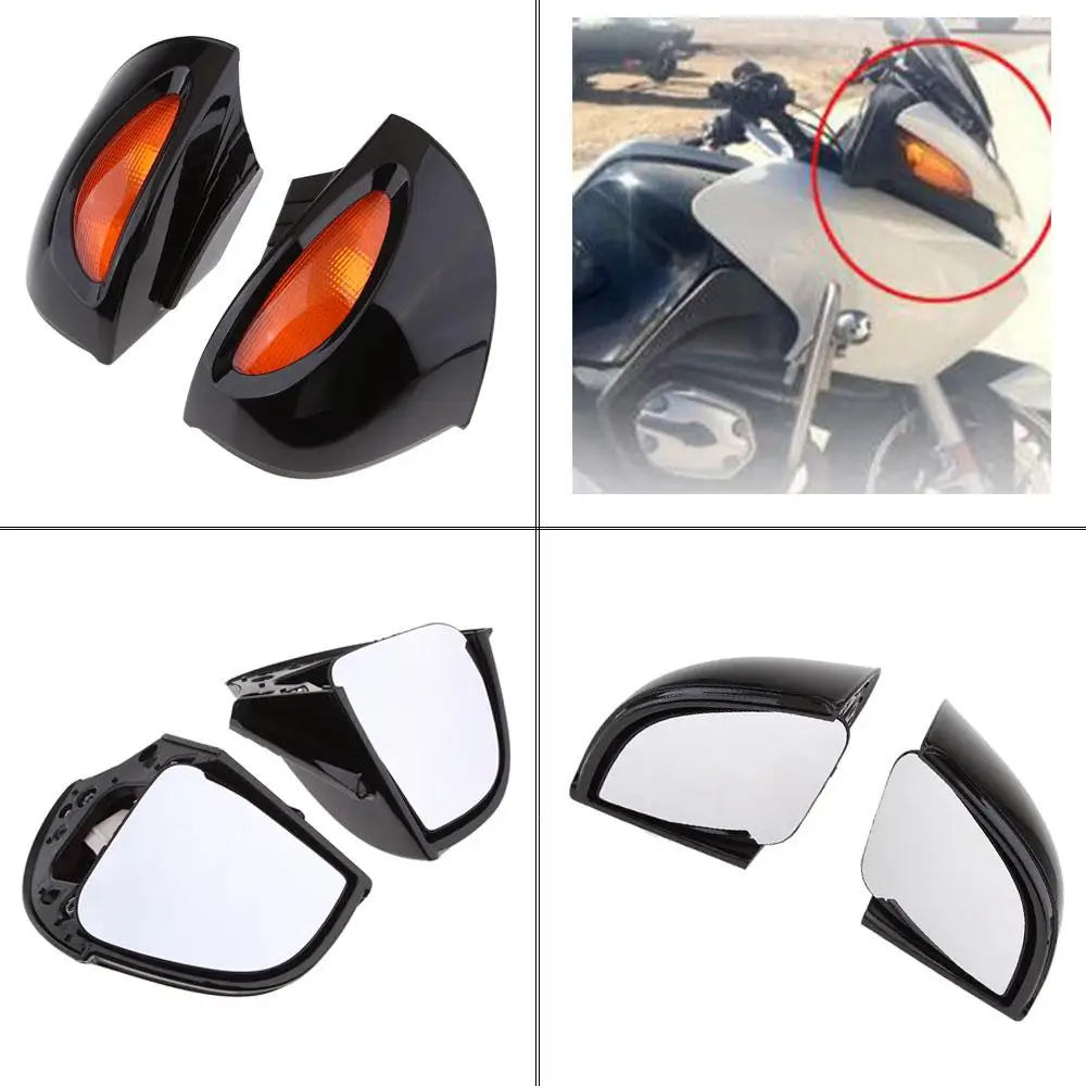 Side Mirrors With LED Turn Signal Light for bmw R1100RT R1150RT R850RT