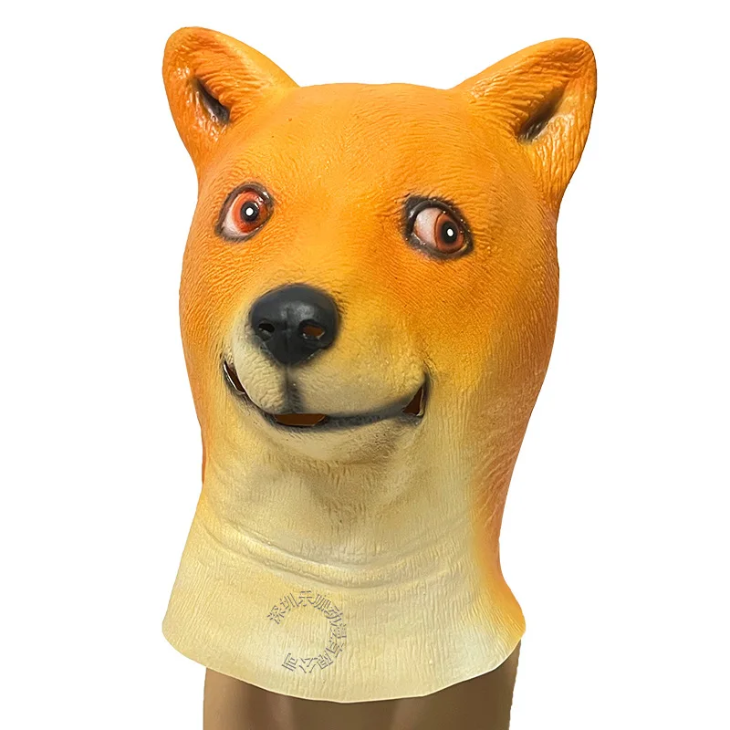 

Husky Mask Animal Latex Head Cover Halloween Party Performance Video Shooting Props Funny Dog Prank Cosplay Accessories