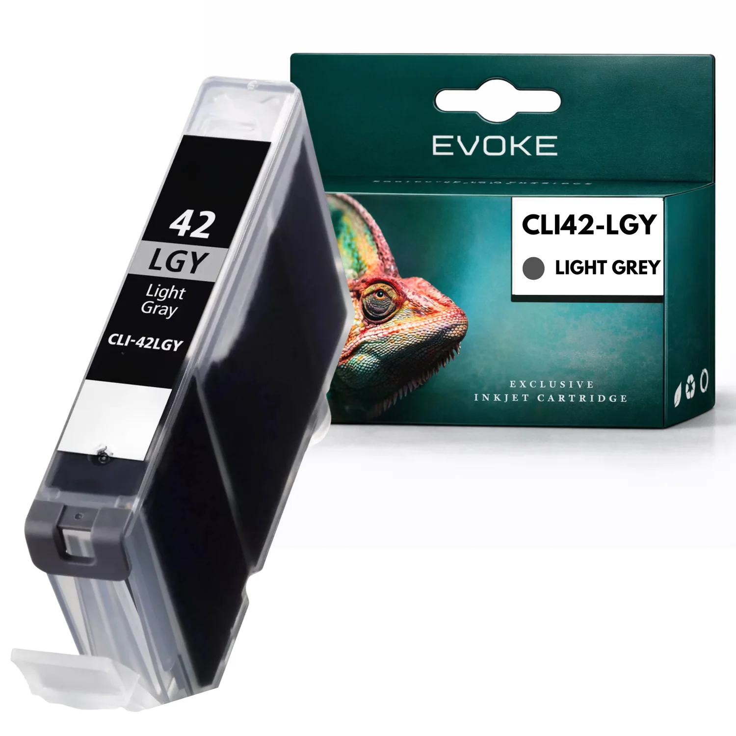 Evoke Compatibele Inkt voor Canon Cli42 Cli-42 6391B001 Lichtgrijs Pixma Pro 100 Pro 100 S