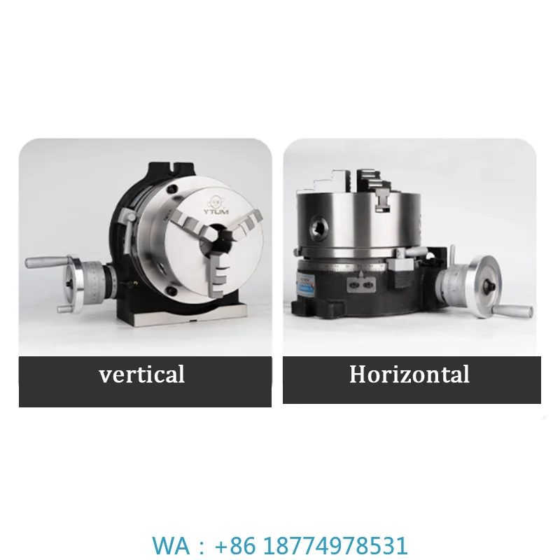 Milling Machine Universal Indexing Head With 80MM Universal 3 Jaw Chuck  4 Inch Dividing Head CNC