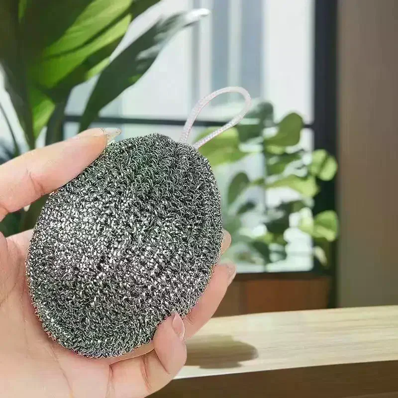 

1/3/6PCS Grease Removal Tool Steel Wool Ball Stainless Steel Dishwashing Balls For Heavy-duty Remove Grease Burnt Stains Kitchen