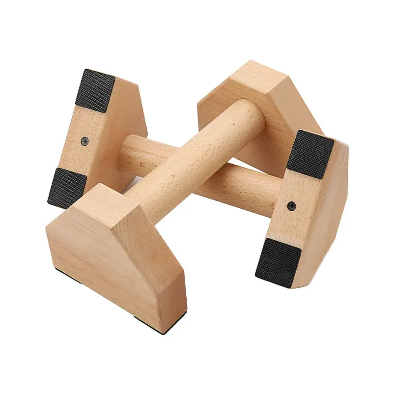 Original Factory Direct Push-up Stand Bar Wooden Parallels Bars Stand For Handstands