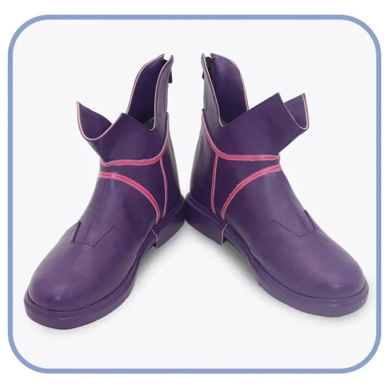 25COSLOL the Boy Who Shattered Time Ekko Cosplay Shoes Halloween Carnival Boots Cosplay Prop PU Leather Shoes Custom Made