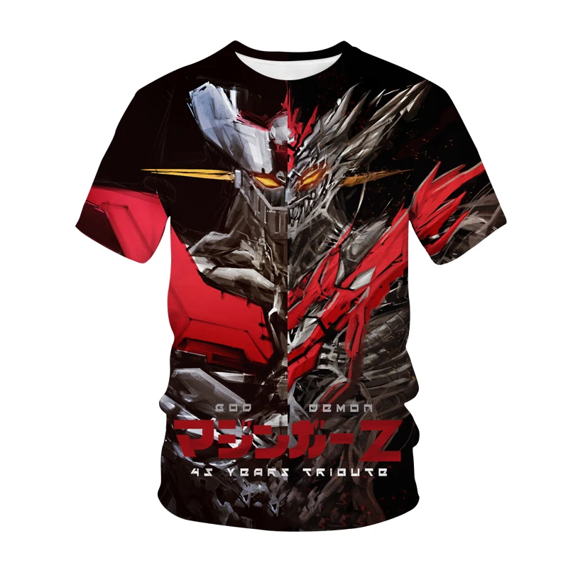 Pop Mazinger Z Graphic T Shirt 3D Printed Anime Men Streetwear Tops Women Oversized Tops Kids Boys Harajuku Y2k Fashion Clothing