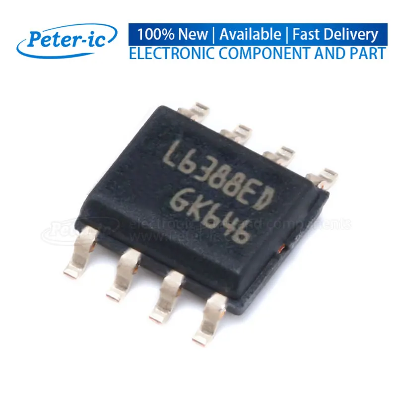 (1pcs) L6388ED013TR L6388ED013 L6388ED SOP 8 SOIC-8 Half Bridge 2Channels 400MA 650mA 70ns 40ns 17V Gate Drivers