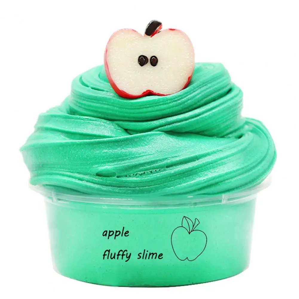 60 ml Butter-Slimes, nicht klebend, mit Charme, weiches Stressabbau-Frucht-Kirsch-Slimes-Spielzeug, Modelliermasse, kreatives Geschenk für Kinder