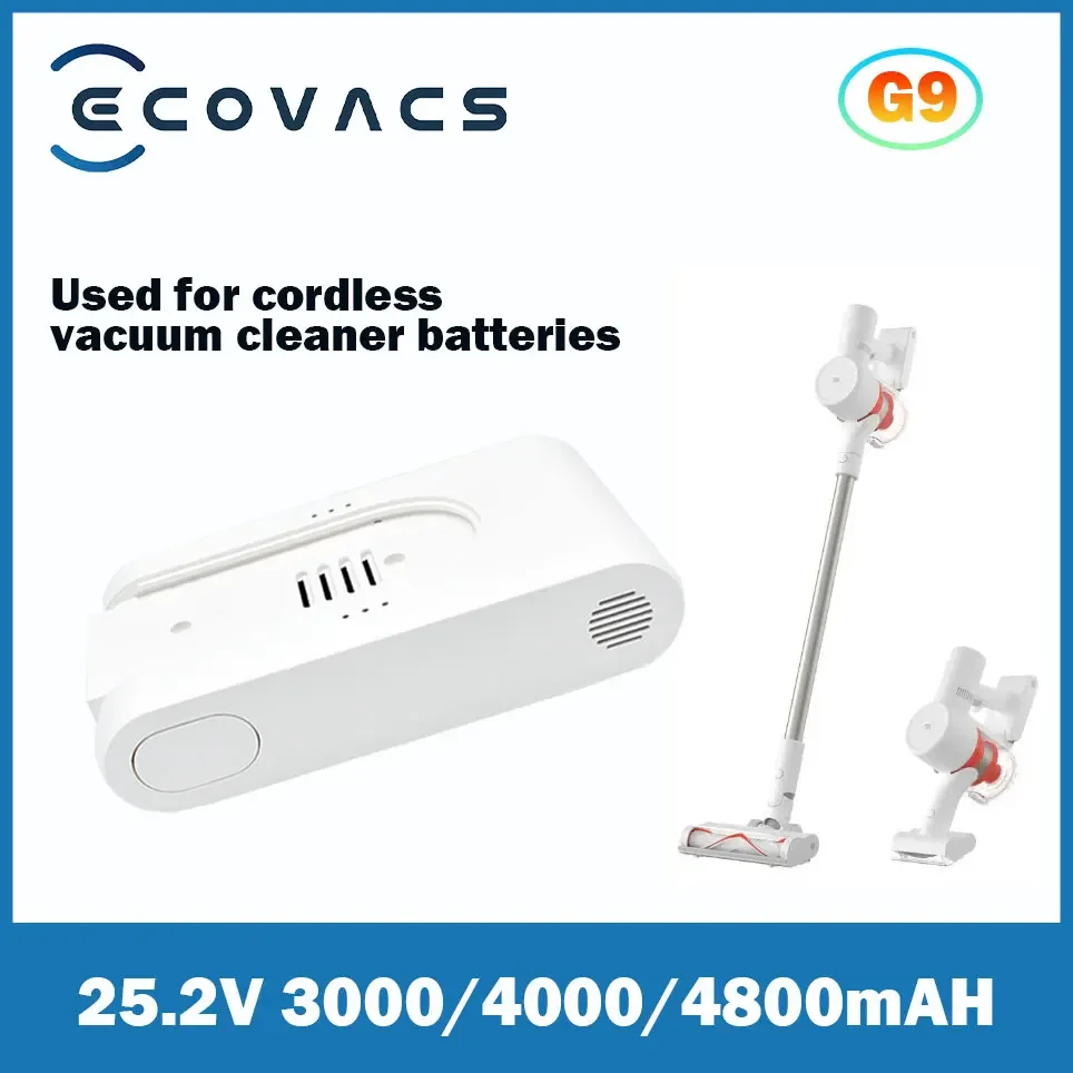

Ecovacs G9 handheld cordless vacuum cleaner accessory original G9 replacement battery external battery charging3000/4000/4800mAH