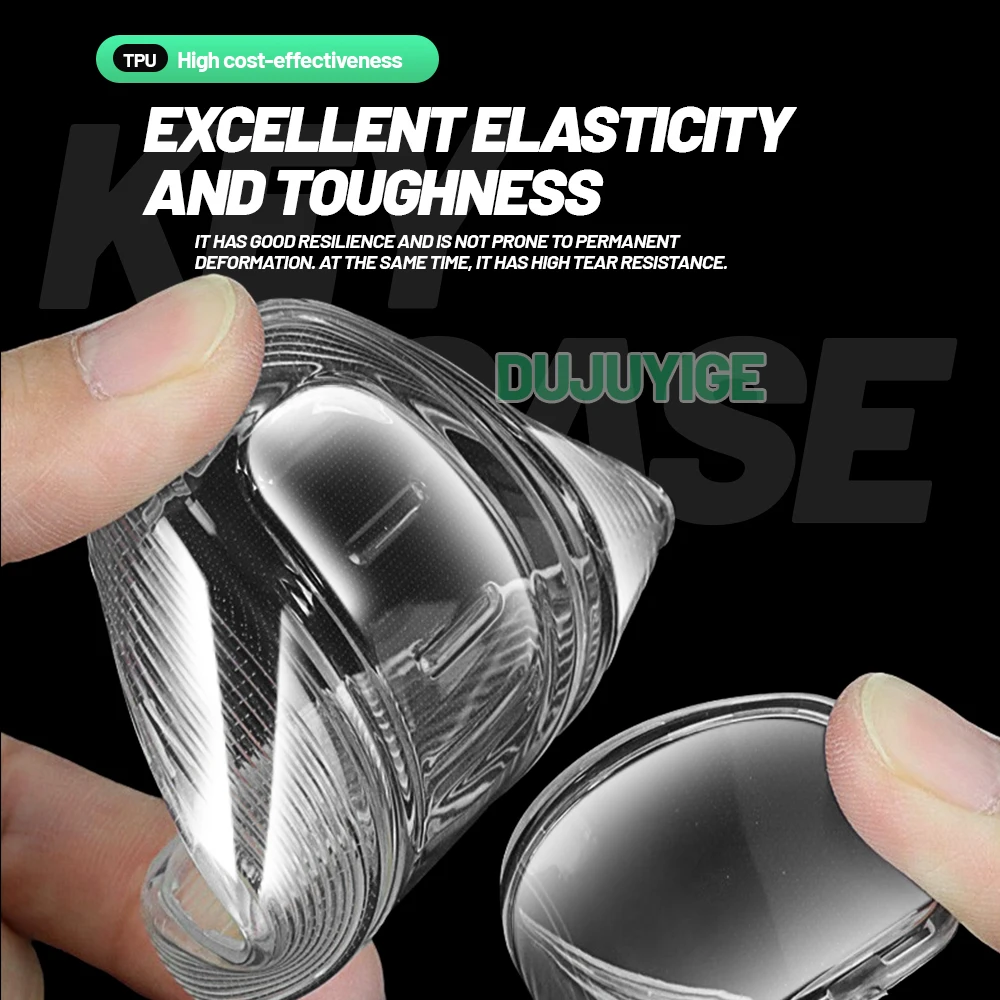 Clear TPU Car Key Case For Audi Q6 e-tron 2024-2026 Key Fob Cover Protector Shell Auto Accessories 2025