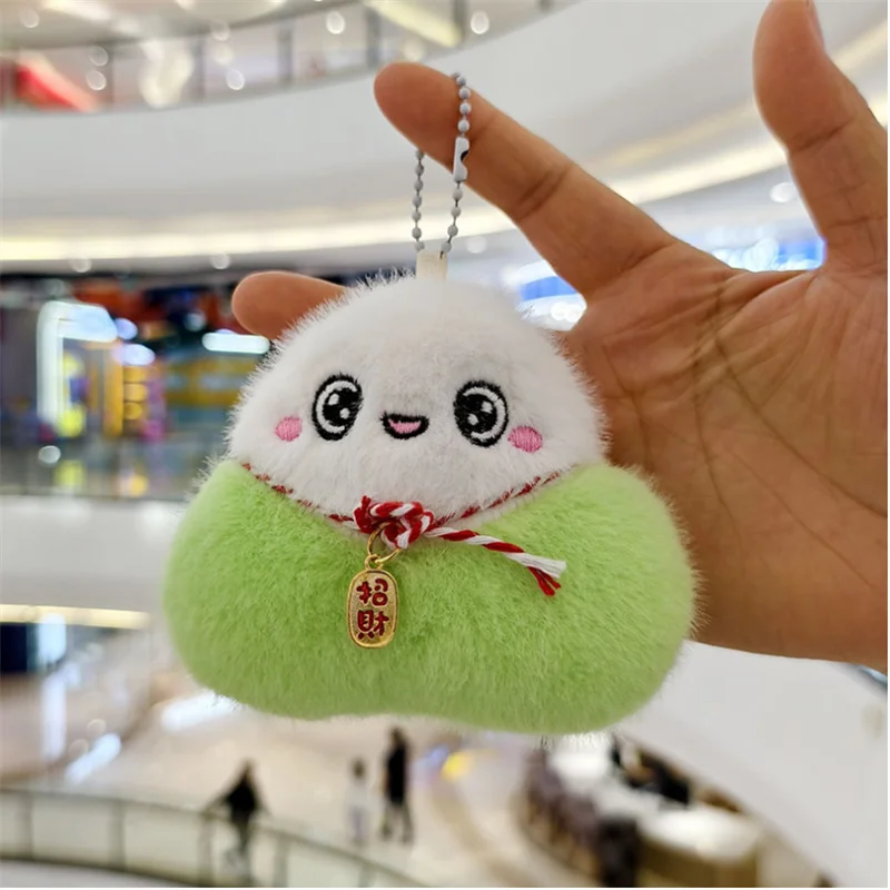 1 Uds. 12CM verde Zong Zi juguete de peluche dragón barco Festival dibujos animados Animal relleno pequeño colgante para niños regalos