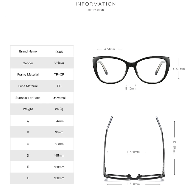 KIZN عين القط قصر النظر النظارات الطبية الربيع المفصلي TR90 النساء مكافحة الضوء الأزرق مخصص النظارات البصرية الإطار -0.50 إلى -10