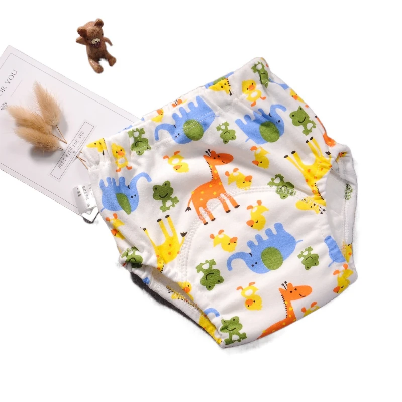 Baby Breathable Training Pants Hats Six Layers Reusable Ecological Diapers Cotton Waterproof Washable Cloth Eco-friendly Diaper