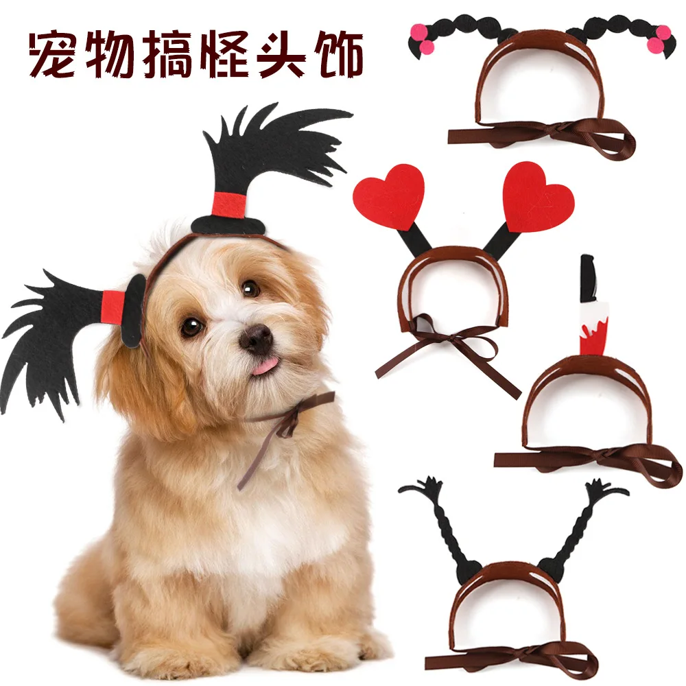 Dogs Cats Ear Headbands for Pet Birthday Party Favors for Costumes Dress-Up Party Supplies