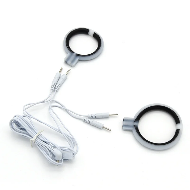 Electro Shock Scrotum Ring Massage Body Penis Rings Cock Rings Delay Ejaculation Stimulation Medical Themed Toys Sex Toy For Men