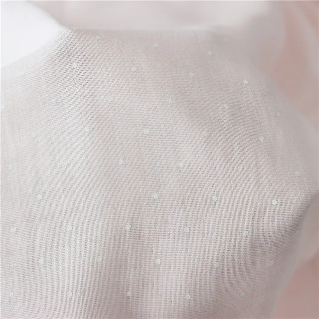 100*145cm Dot Double-Layer Cotton Thin Cotton Voile Fabric Gauze Clothing Lining Tissu Garment Pocket Textile One Meter