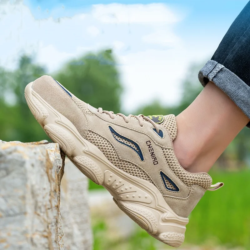 

Мужские модные дышащие стальные носки больших размеров, рабочая защитная обувь, летние рабочие защитные ботинки, изолированные кроссовки, безопасная обувь