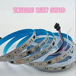 5M DC12V 24V DMX512 LED Pixel Light Strip RGBW RGBWW 4 w 1 SMD 5050 TM512AC IC 60LEDs/M DMX Adresowalna taśma do KTV Bar