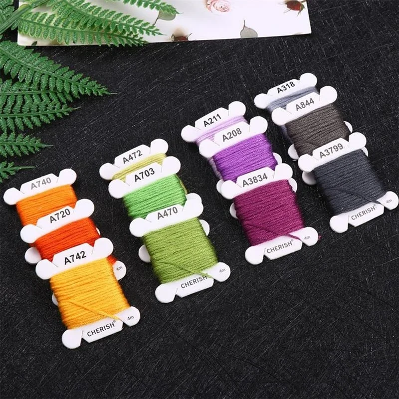 40/80/120 Colors DIY Cotton Embroidery Thread Multi-Color Embroidery Yarn For Sewing Embroidery Thread Set With Organizer Box