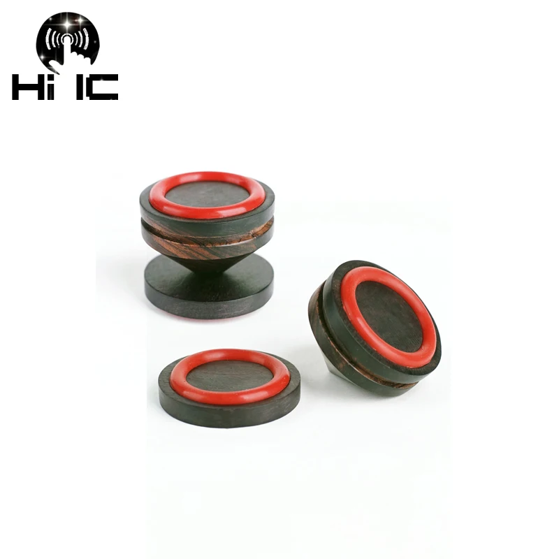 4PCS Speaker Amplifier Shock Stand Feet Foot Pad Ebony Spikes Cone Floor Foot Nail  With Rubber Ring