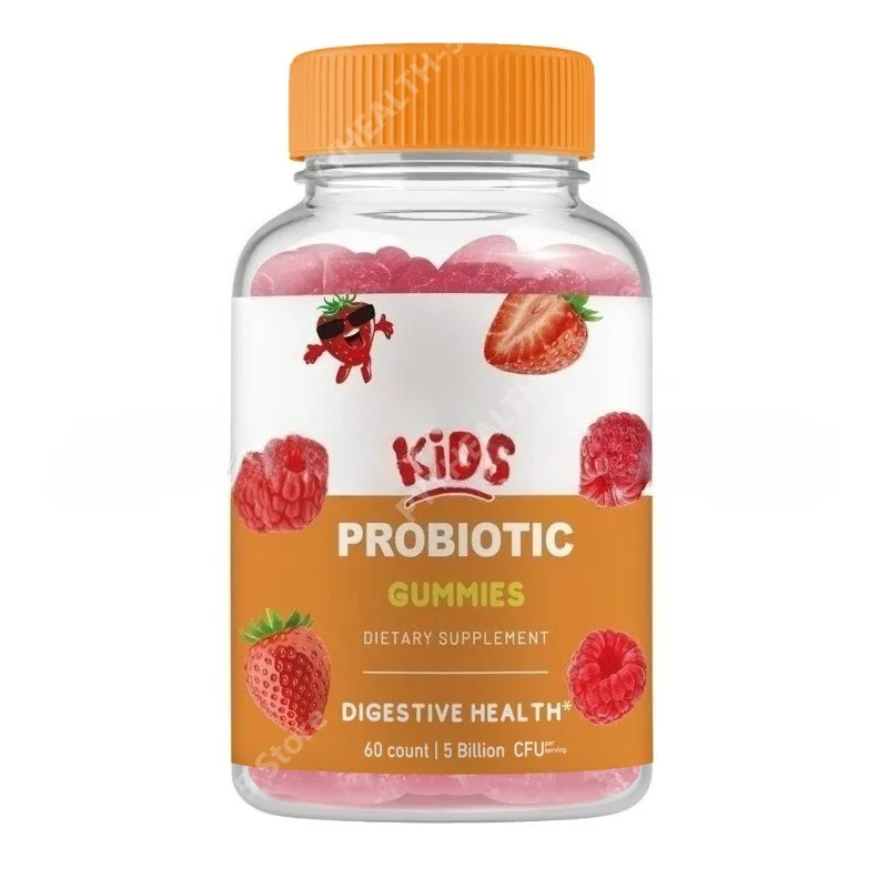 

Kids Probiotics Gummies 2 Billion CFU Gut Digestive Immune Support 60 Count Chewable Formula for Toddlers Daily Health Care