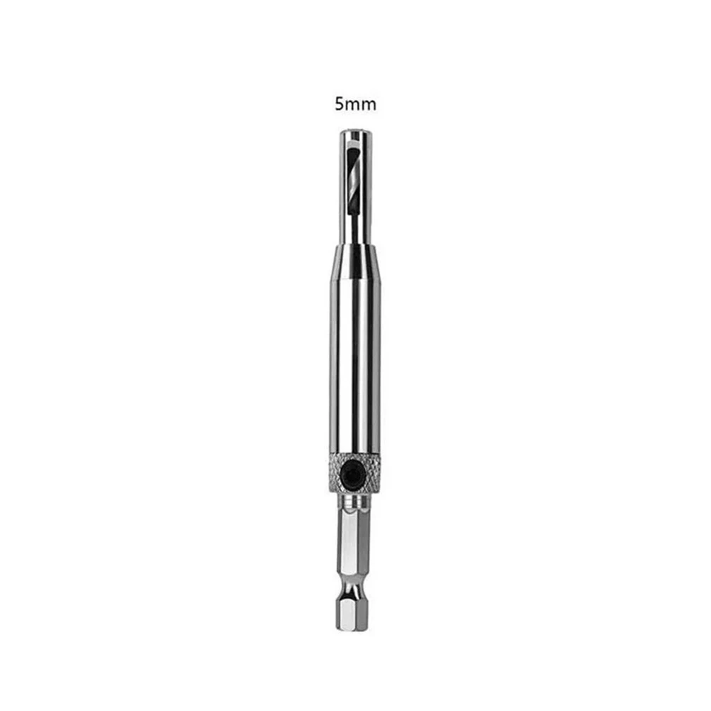 Hinge Installation Core Drill Bit Puncher with Self Centering Design and Spring Loaded Guide for Clean and Precise Wood Drilling