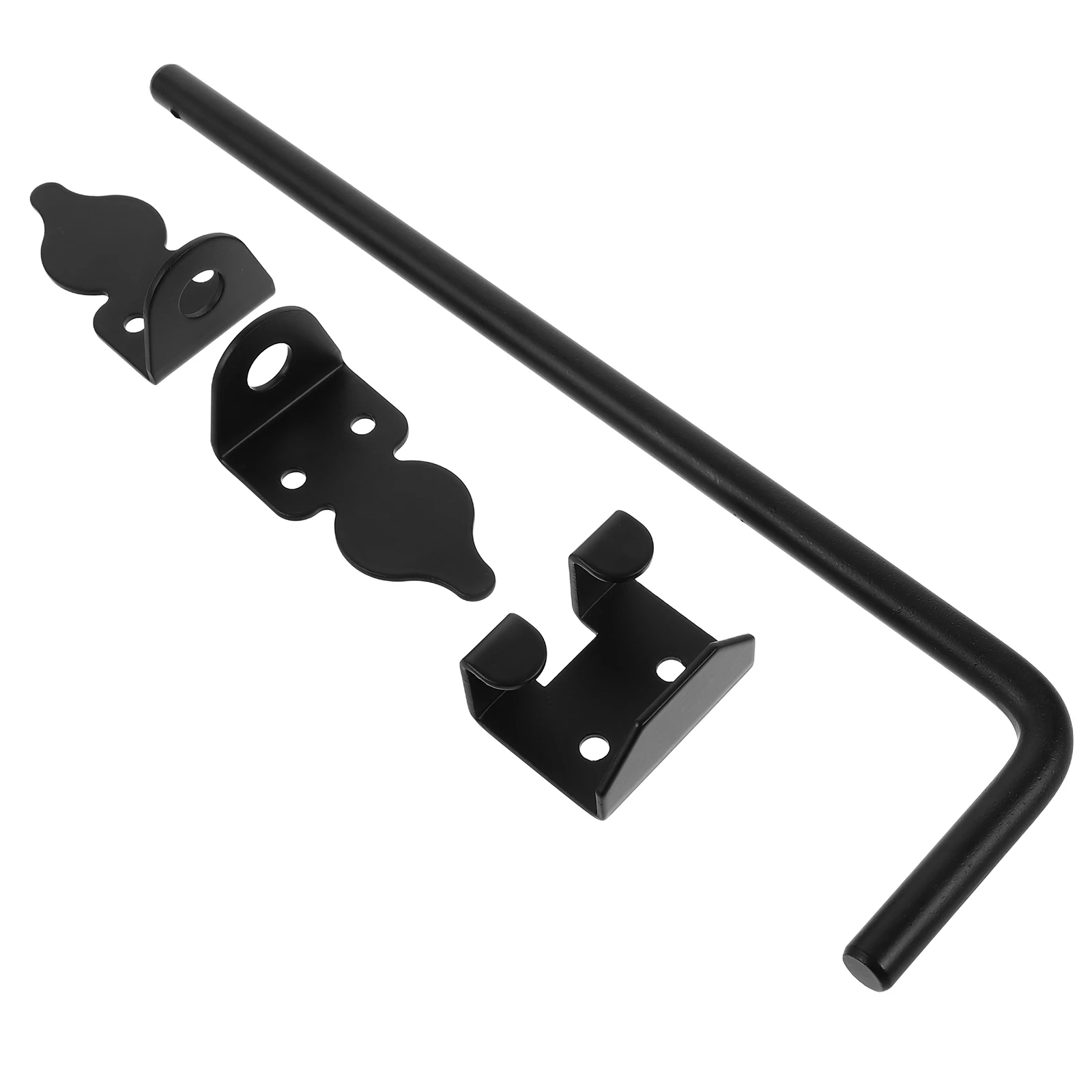 

12 Inch Heavy Duty Cane Bolt Drop Rod for Wood Fence Gate Latch Durable Plastic Hardware Kit Wooden Door Locking