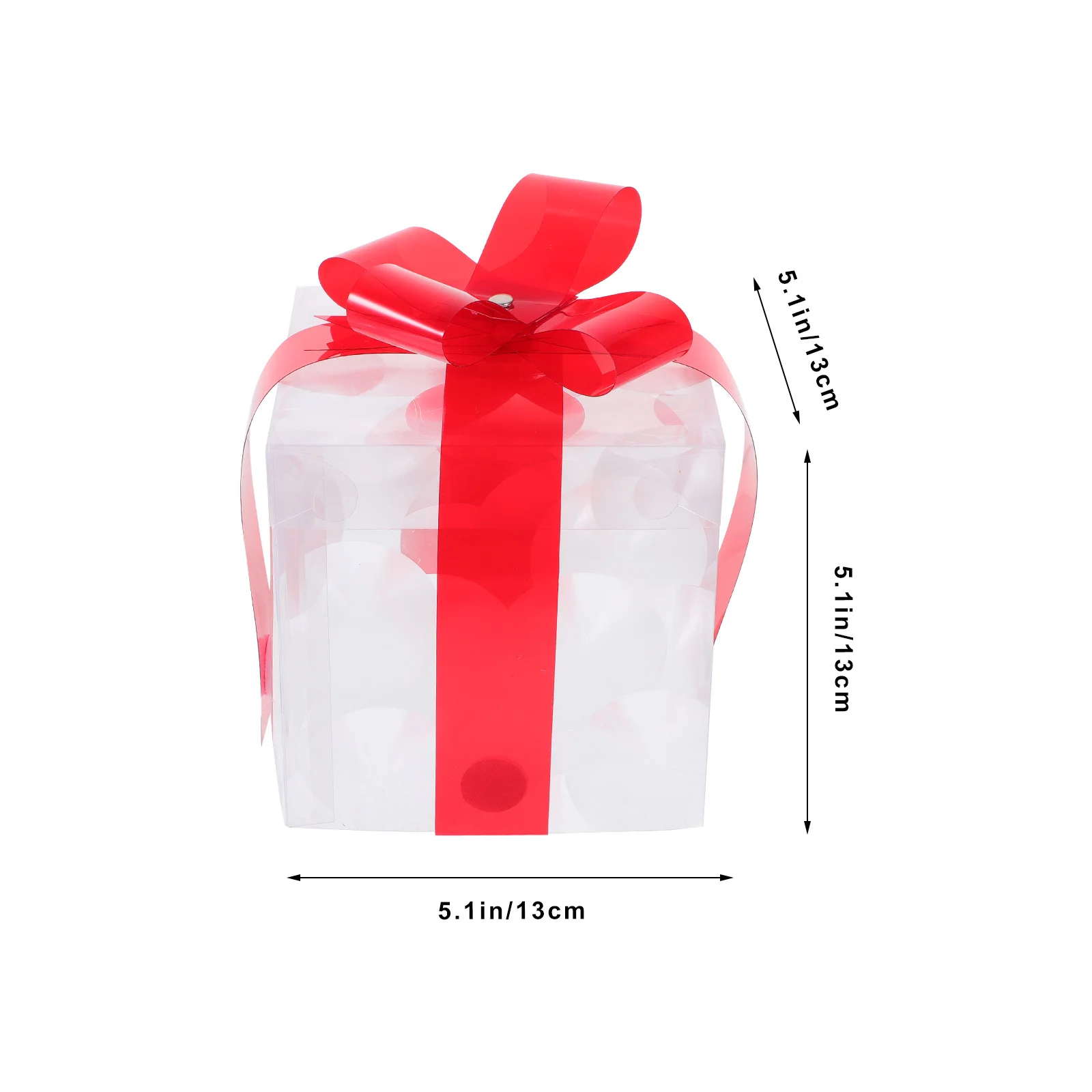 Kerst Decoratieve Doos Lichten Boom Ornamenten Metallic Strikken Indoor Vakantie Decoratie PVC Gift Para Xmas