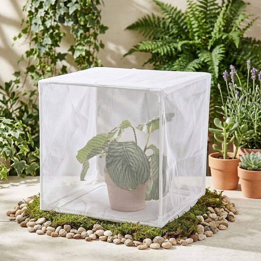 Detachable Square Plant Cages With Netting For Outdoor Garden Protection Against Animals And Birds 40cm Plant Protection Cover