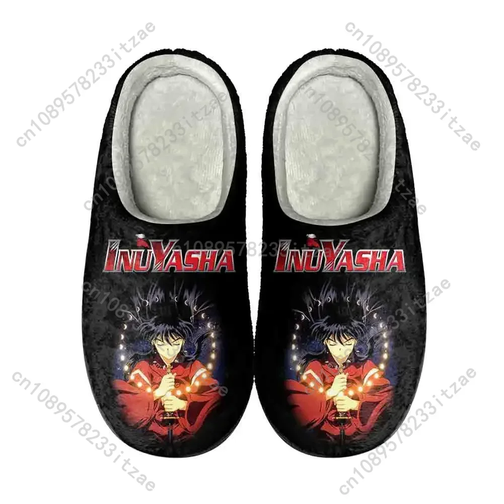 

Anime Inuyasha Kikyō Home Cotton Custom Slippers Mens Womens Teenager Plush Fashion Casual Keep Warm Shoes Thermal Slipper
