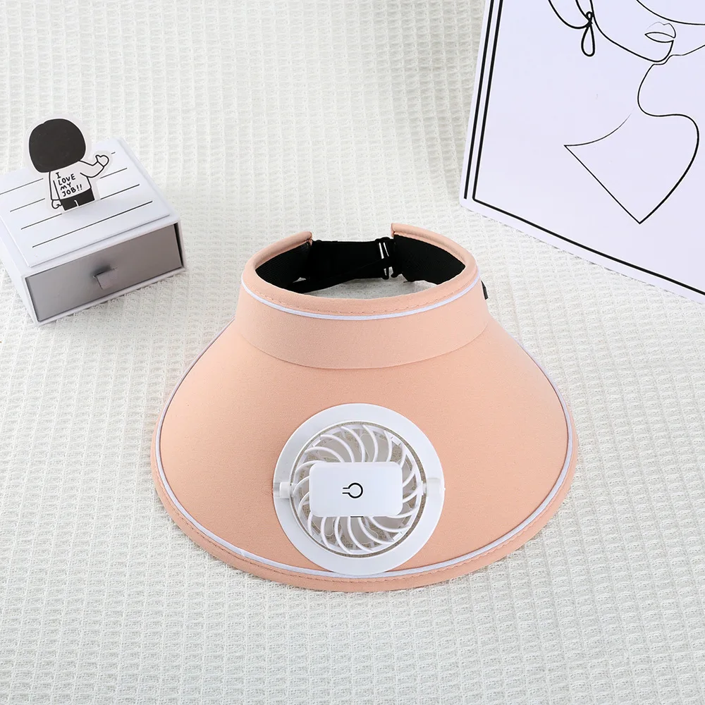 Уличный солнцезащитный козырек, кондиционер, вентилятор, защита от солнца, дорожный вентилятор, солнцезащитная шляпа для девочек, защита от ультрафиолета, пустая шляпа от солнца