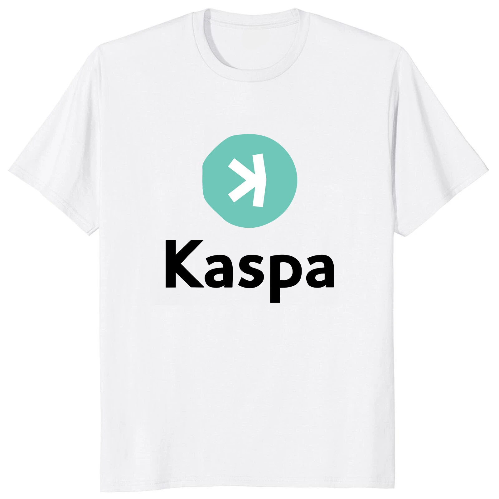 

Cryptocurrency Blockchain Geek Nerd Gift Short Sleeve EU Size 100% Cotton Casual Unisex T-shirts Kaspa Logo TShirt men clothing