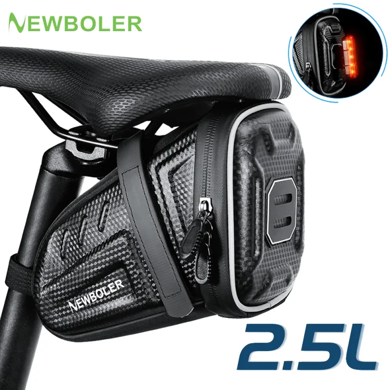 

2025 NEW Waterproof Bicycle Saddle Bag MTB Road Bike Saddlebags Reflective Striped Bicycle Tool Holder Bag MTB Accessories