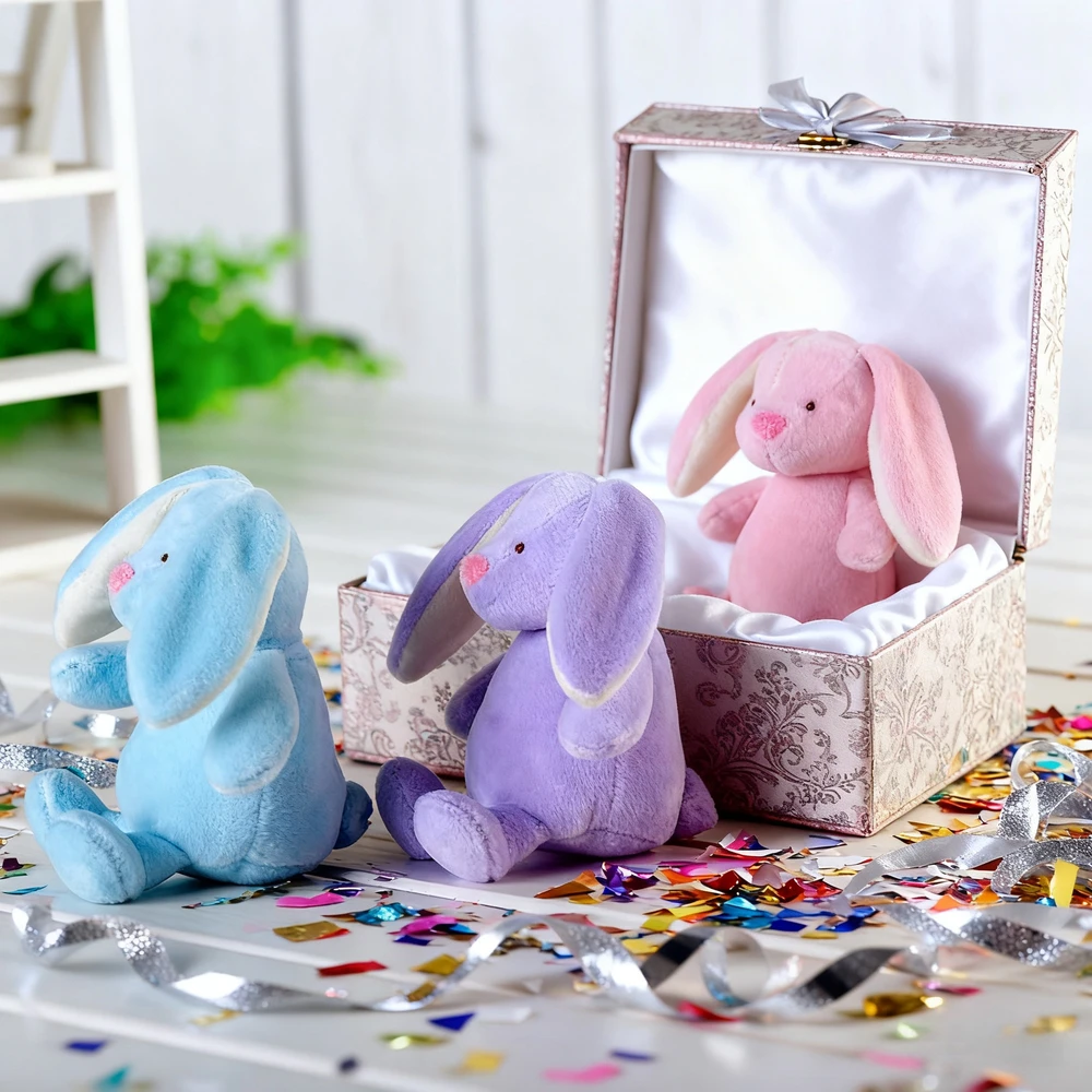 Mini-Häschen-Kaninchen, gefülltes Plüsch-Stofftier für Babys, Kinder, Ostergeschenk – umarmbares kuscheliges Plüschtier für Kinder