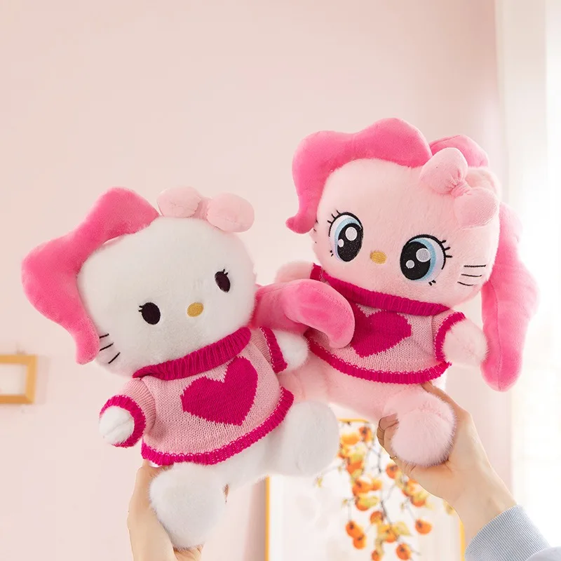 

53 см Sanrio Kawaii плюшевая игрушка большого размера Hello Kitty свитер пони мягкая кукла детский подарок на день рождения милые мягкие игрушки с наполнителем животных