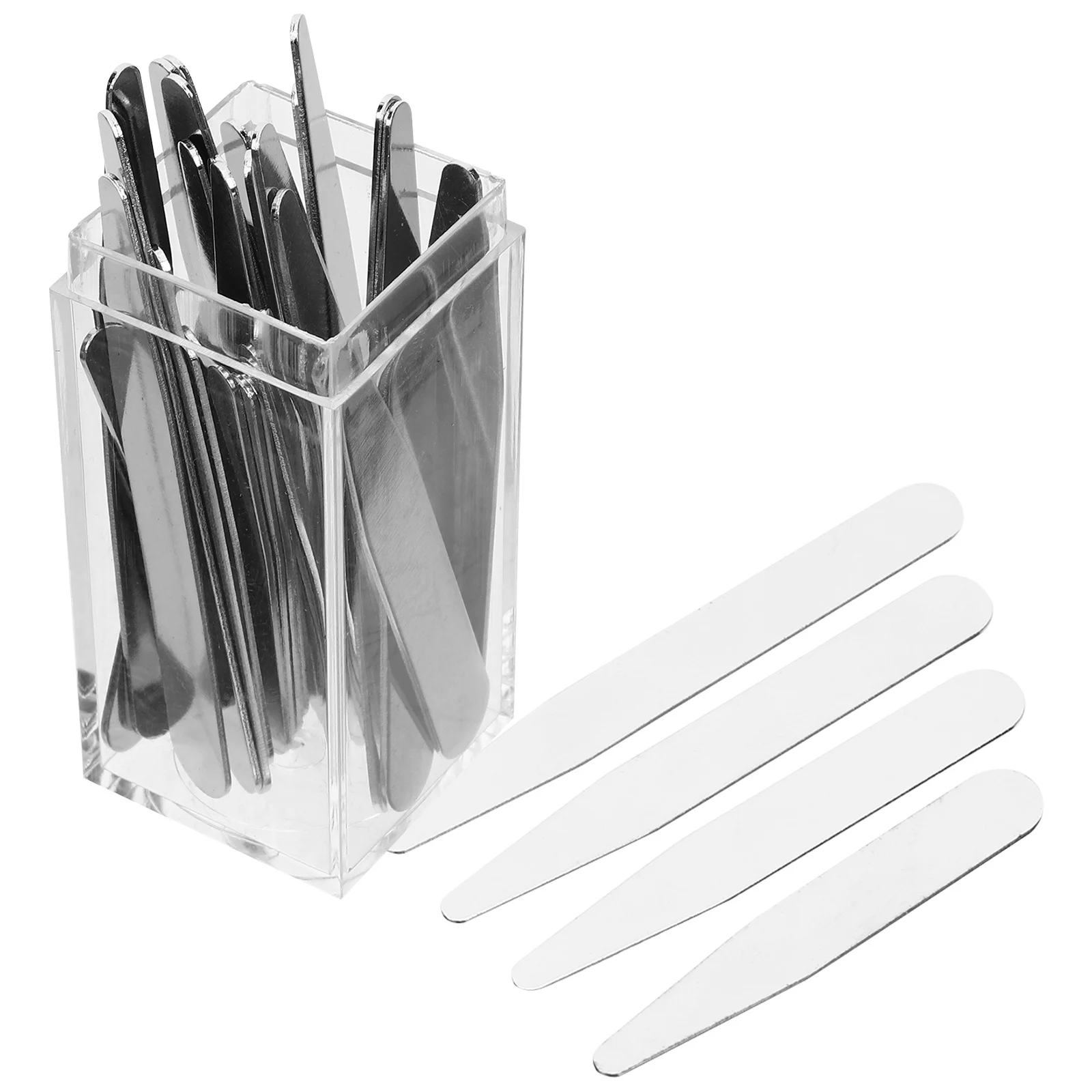 36 szt. Podpórki do kołnierzyków koszul męskich, zapobiegające marszczeniom, gładkie zaokrąglone krawędzie, worki na koszulki, spodnie.