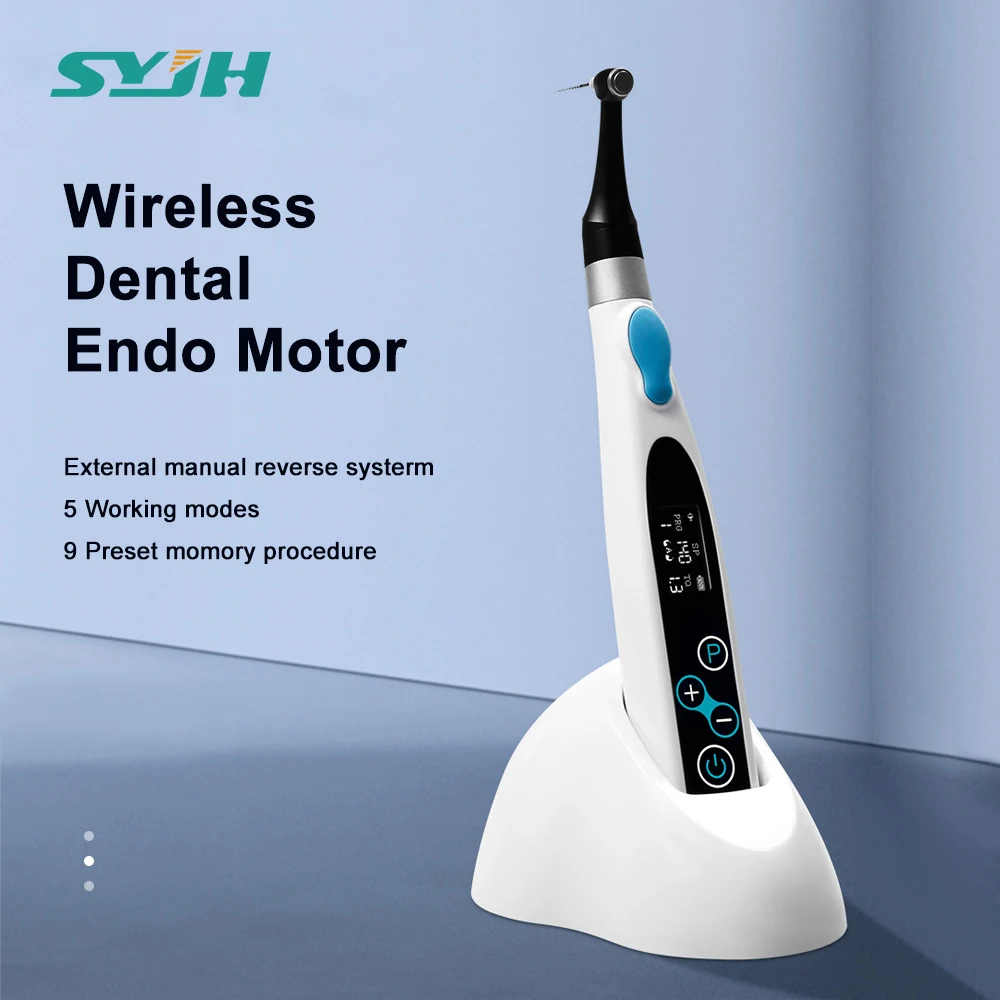 

New 9 Programs Cordless Dental LED Endo Motor 16:1 Dental Reduction Contra Angle Dentistry Endodoncia Treatment Equipment Tools