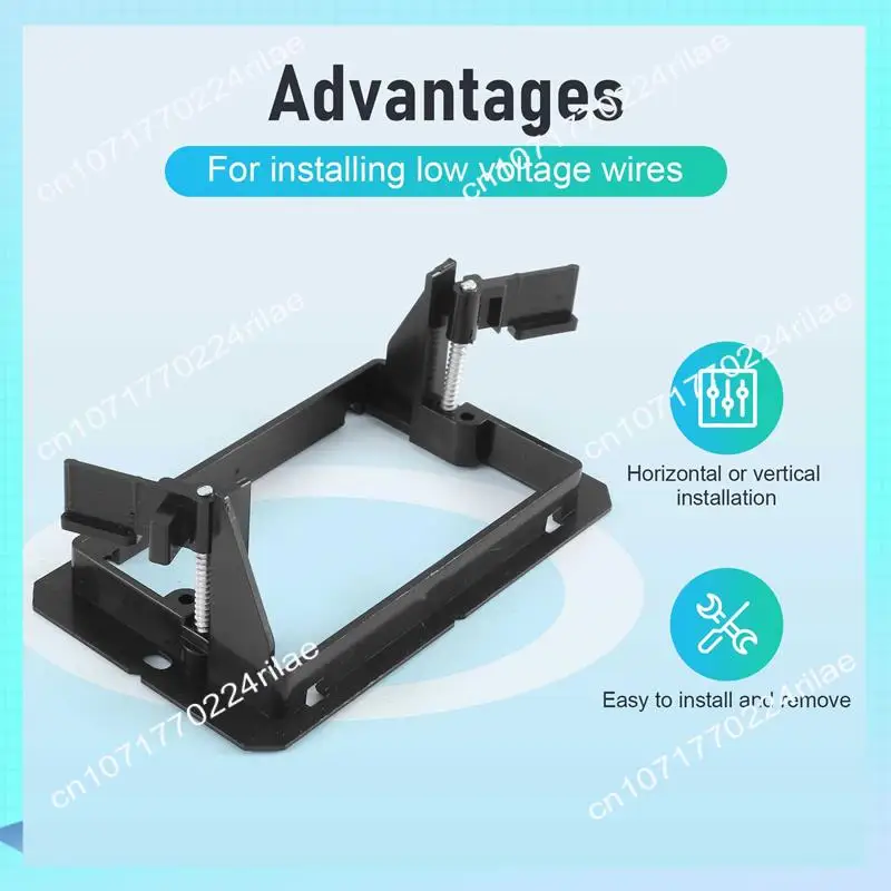 A17Z 12 قطعة من دعامة تثبيت لوحة الحائط ذات الجهد المنخفض (عصابة واحدة - أسود